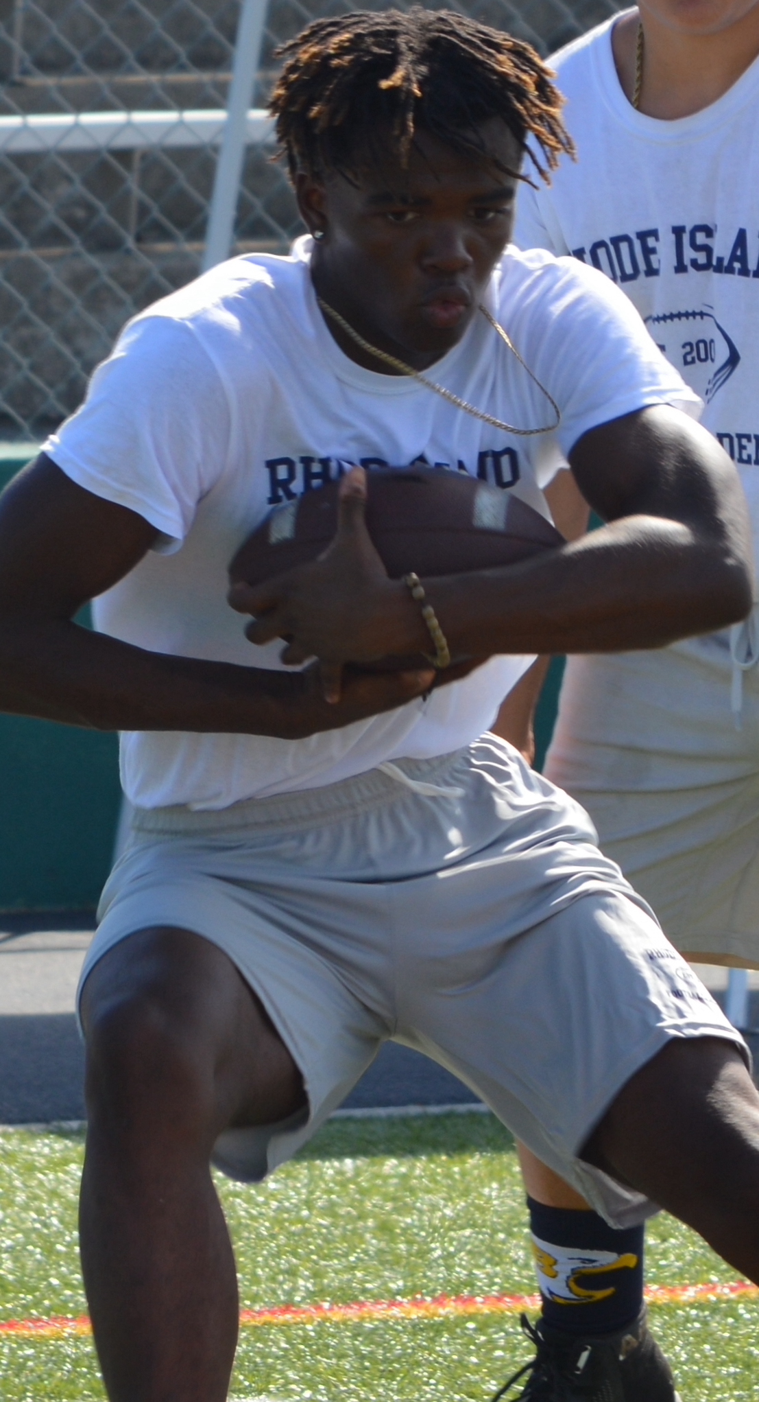 Player running with ball